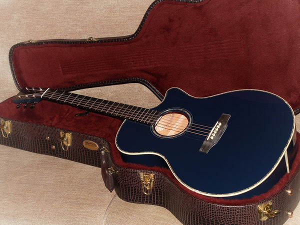 Martin Custom Shop GPC Navy Blue Grand Performance Mahogany / Spruce Guitar