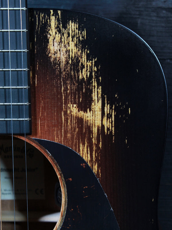 Martin D Jr E StreetLegend Burst Dreadnought Junior - Solid Wood Acoustic-Electric Guitar