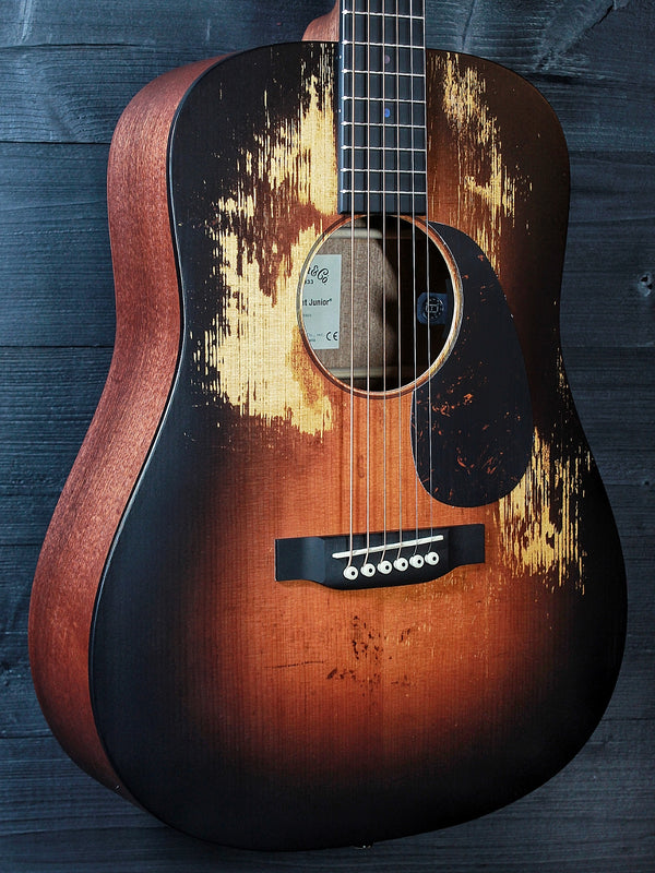 Martin D Jr E StreetLegend Burst Dreadnought Junior - Solid Wood Acoustic-Electric Guitar