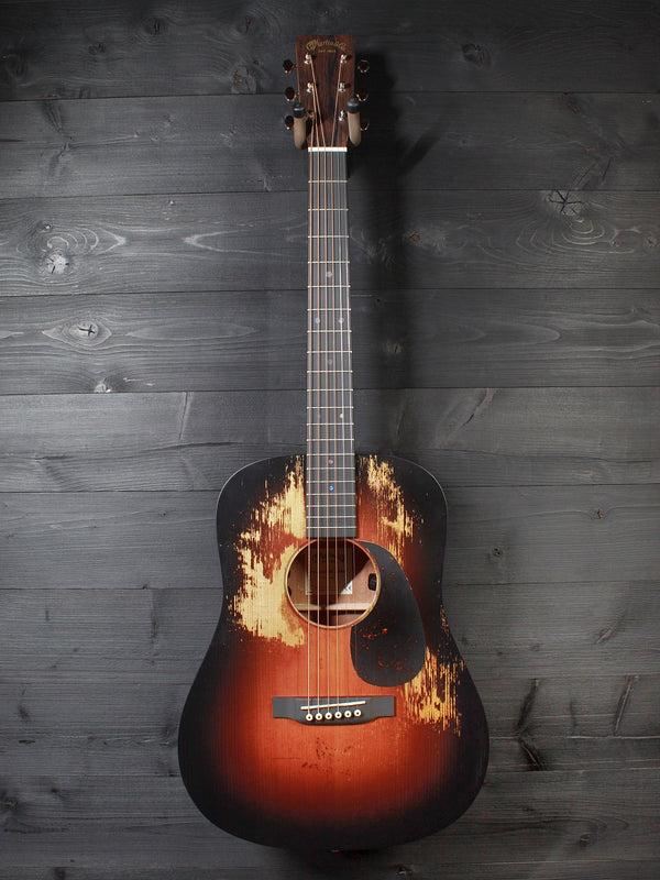 Martin D Jr E StreetLegend Burst Dreadnought Junior - Solid Wood Acoustic-Electric Guitar