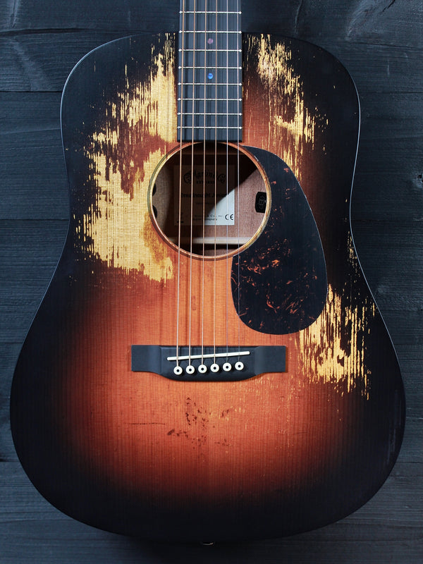 Martin D Jr E StreetLegend Burst Dreadnought Junior - Solid Wood Acoustic-Electric Guitar