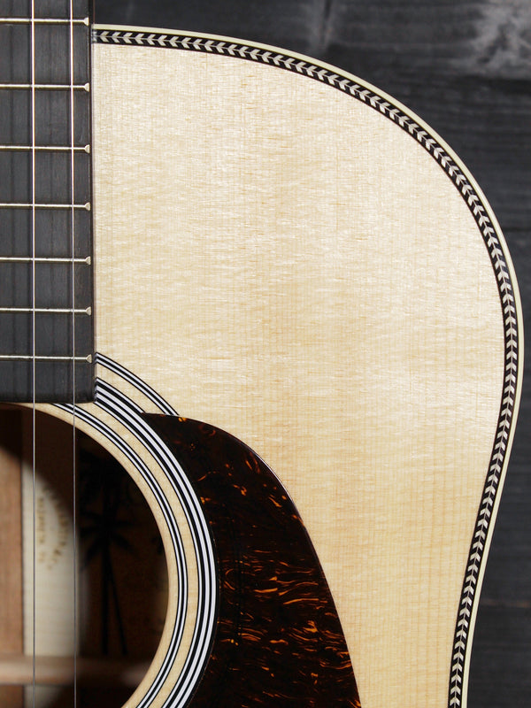 Martin O’ahu HG-28 sloped-shoulder acoustic guitar body spruce and herringbone 