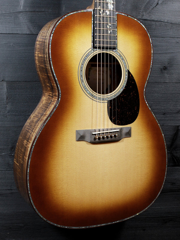 Martin O’ahu K-42 Hibiscus reclaimed Sitka spruce top glamour shot