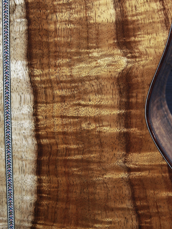 Martin O’ahu K-42 Hibiscus Hawaiian koa back exceptionally figured wood