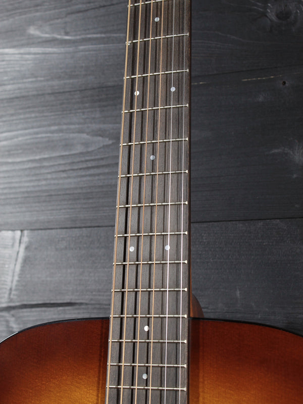     Martin OM-21 Ambertone ebony fingerboard detail