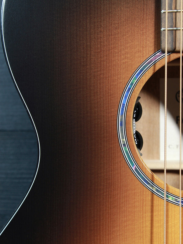 Martin OMC-10E Modern Burst Acoustic-Electric Guitar | Solid Sapele Auditorium Cutaway