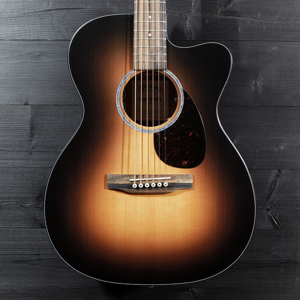 Martin OMC-10E Modern Burst Acoustic-Electric Guitar | Solid Sapele Auditorium Cutaway