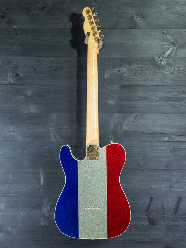 Pre-Owned Fender Buck Owens Telecaster Red, White and Blue Sparkle