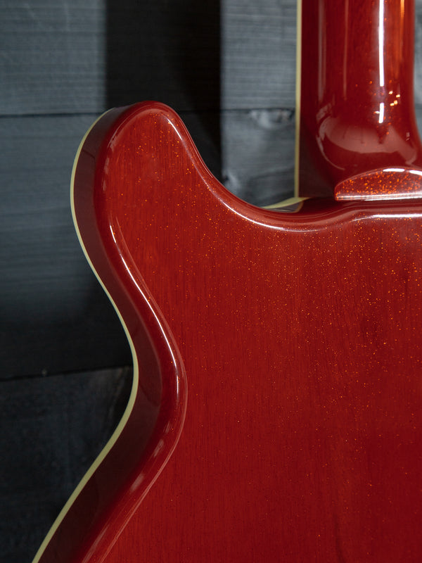 Pre-Owned Hamer USA Newport Orange Sparkle Finish Electric Guitar
