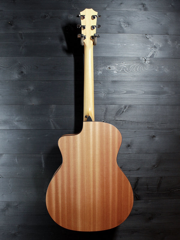 Taylor 114ce Special Edition Dark Tobacco Shaded Edgeburst acoustic guitar front Full back view