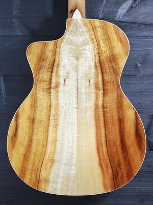 Taylor 214ce-K Deluxe acoustic electric guitar back view