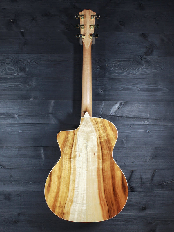 Taylor 214ce-K Deluxe acoustic electric guitar koa back view