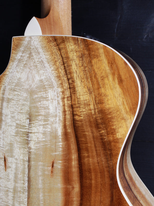 Layered Hawaiian koa back on Taylor 214ce-K Deluxe