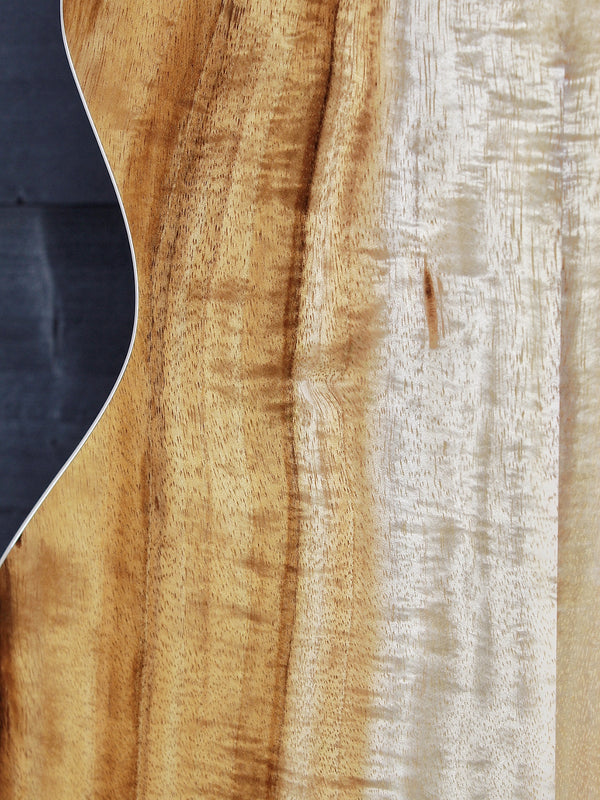 Layered Hawaiian koa back on Taylor 214ce-K Deluxe