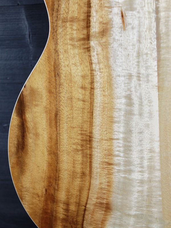 Layered Hawaiian koa back on Taylor 214ce-K Deluxe