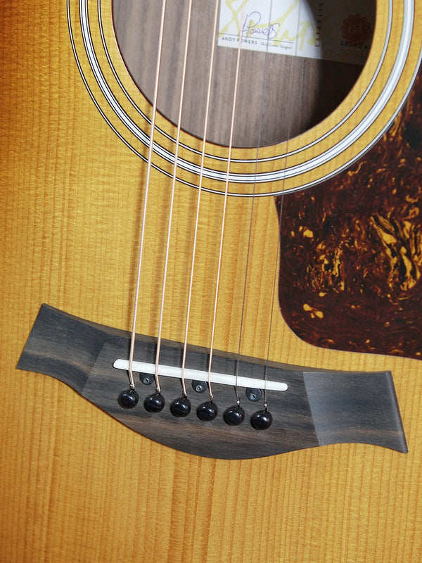 Ebony bridge and saddle on Taylor 214ce
