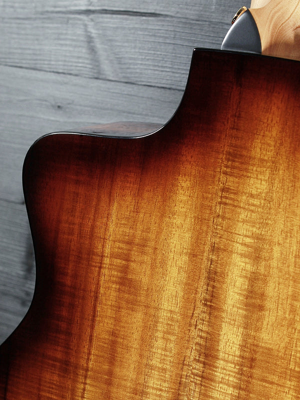 Taylor 224ce-K DLX Koa Acoustic-Electric Guitar | Grand Auditorium Cutaway w/ ES2 Pickup