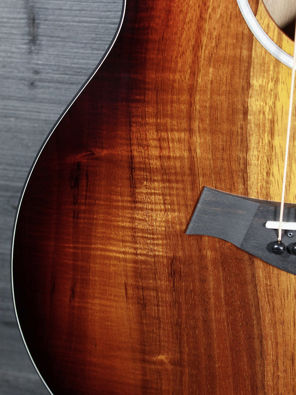 Taylor 224ce-K DLX Koa Acoustic-Electric Guitar | Grand Auditorium Cutaway w/ ES2 Pickup