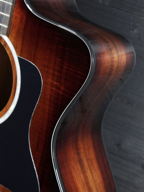 Taylor 224ce-K DLX Koa Acoustic-Electric Guitar | Grand Auditorium Cutaway w/ ES2 Pickup