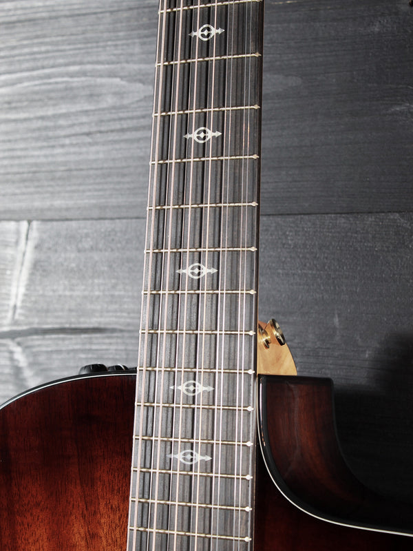 Taylor 264ce Deluxe 12-String | Hawaiian Koa Top | Shaded Edgeburst | ES2 Electronics | Deluxe Hardshell Case