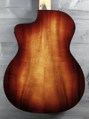  Taylor 264ce Deluxe 12-string acoustic electric guitar with Shaded Edgeburst finish back view