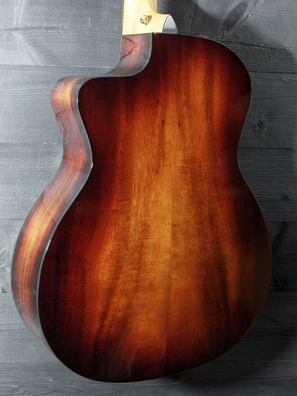     Taylor 264ce Deluxe 12-string acoustic electric guitar with Shaded Edgeburst finish angle view