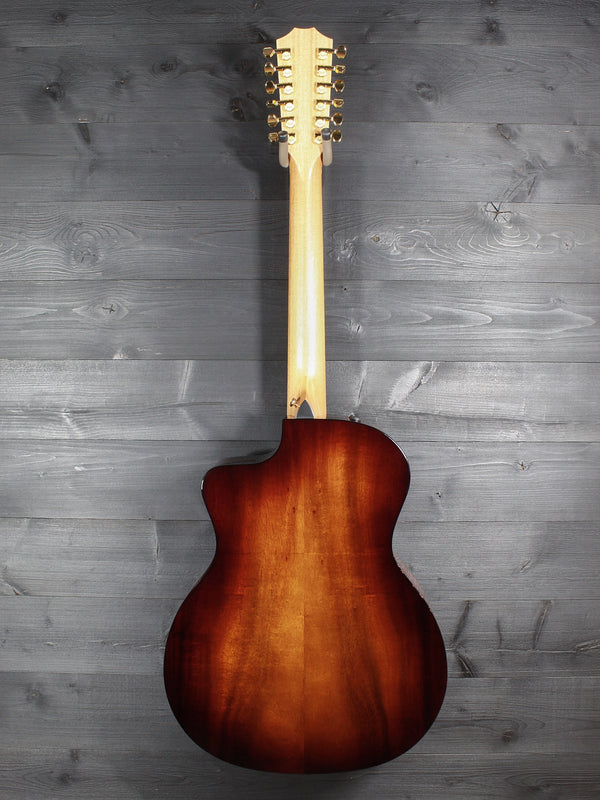     Taylor 264ce Deluxe 12-string acoustic electric guitar with Shaded Edgeburst finish full back view