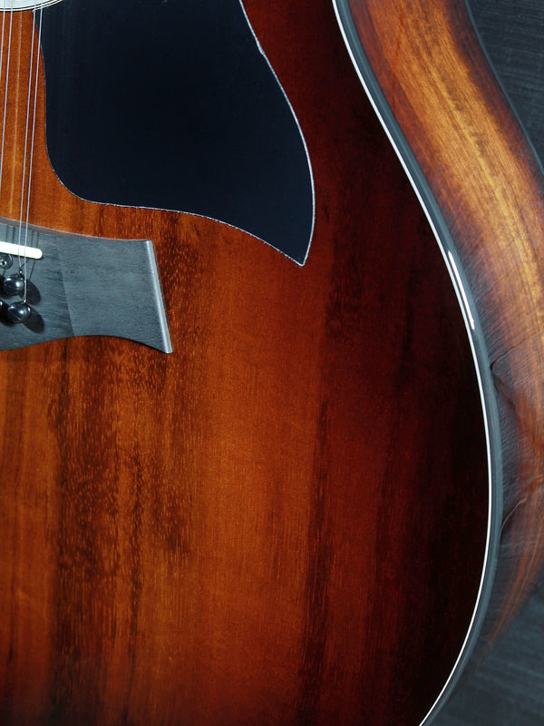     Taylor 264ce Deluxe 12-string acoustic electric guitar with Shaded Edgeburst finish front view detail