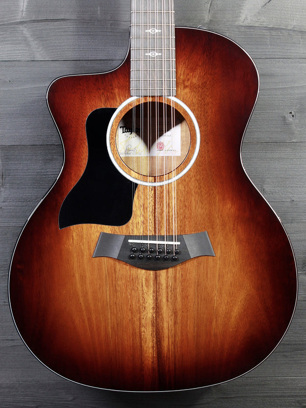 Taylor 264ce-K DLX Left-Handed Koa 12-String / Grand Auditorium Acoustic Guitar