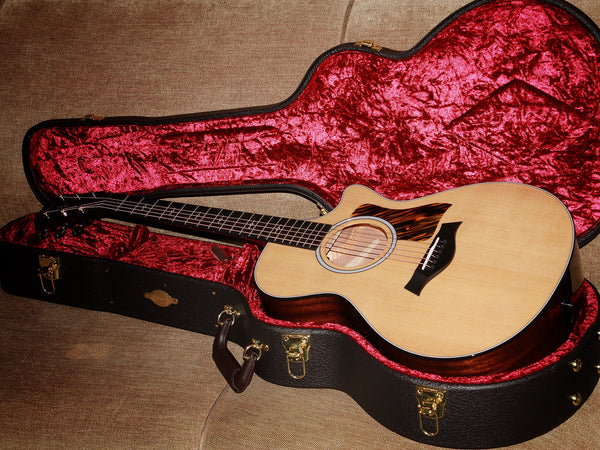 Taylor 312ce Next Generation Grand Concert – Solid Wood Acoustic-Electric Guitar with Claria Pickup System