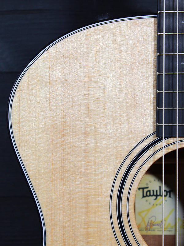 Taylor nylon string acoustic guitar body detail