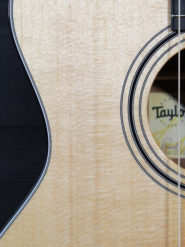 Taylor nylon string acoustic guitar body detail