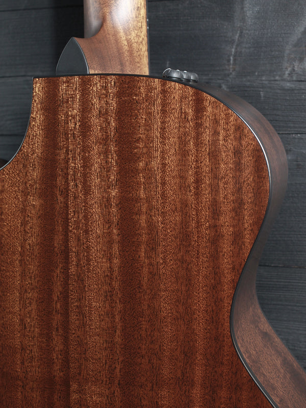 Taylor nylon string acoustic guitar body detail