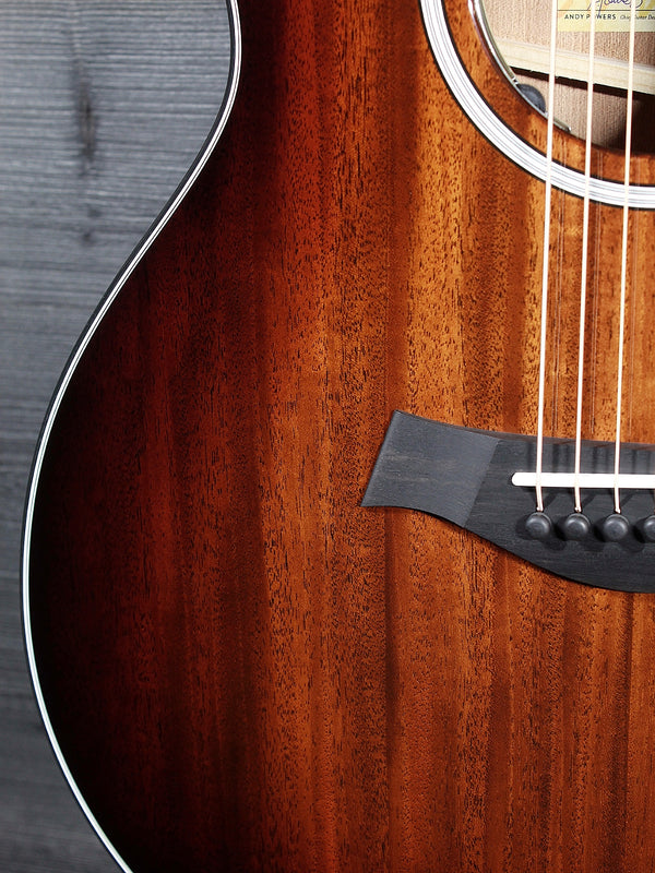 Taylor 324ce Next Generation Acoustic-Electric Guitar – V-Class Bracing, Mahogany Shaded Edgeburst