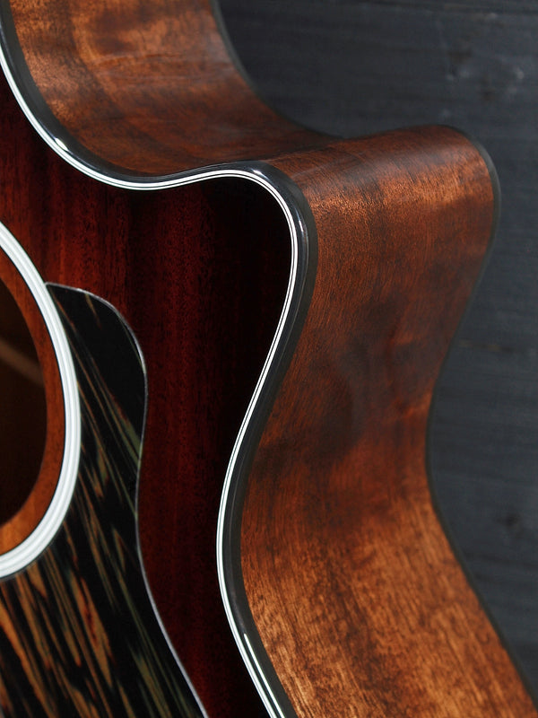 Taylor 324ce Next Generation Acoustic-Electric Guitar – V-Class Bracing, Mahogany Shaded Edgeburst