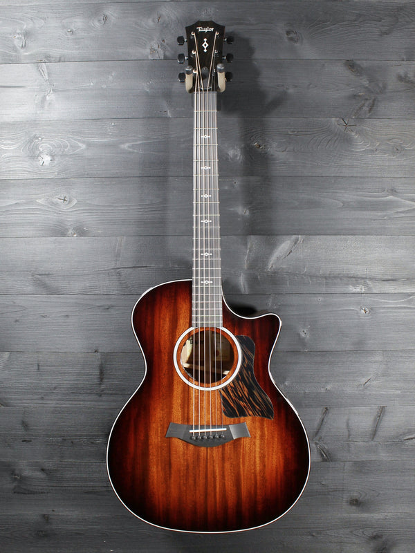 Taylor 324ce Next Generation Acoustic-Electric Guitar – V-Class Bracing, Mahogany Shaded Edgeburst