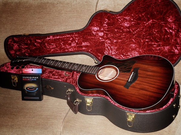 Taylor 324ce Next Generation Acoustic-Electric Guitar – V-Class Bracing, Mahogany Shaded Edgeburst