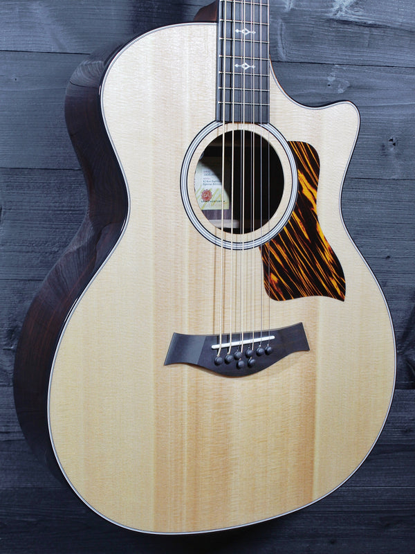 Taylor acoustic electric baritone guitar close-up