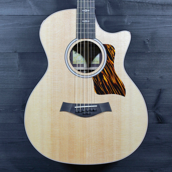 Taylor acoustic electric baritone guitar close-up