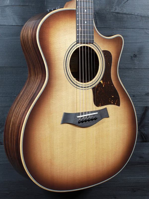 Side profile of Taylor 414ce Studio SEB Grand Auditorium acoustic electric guitar