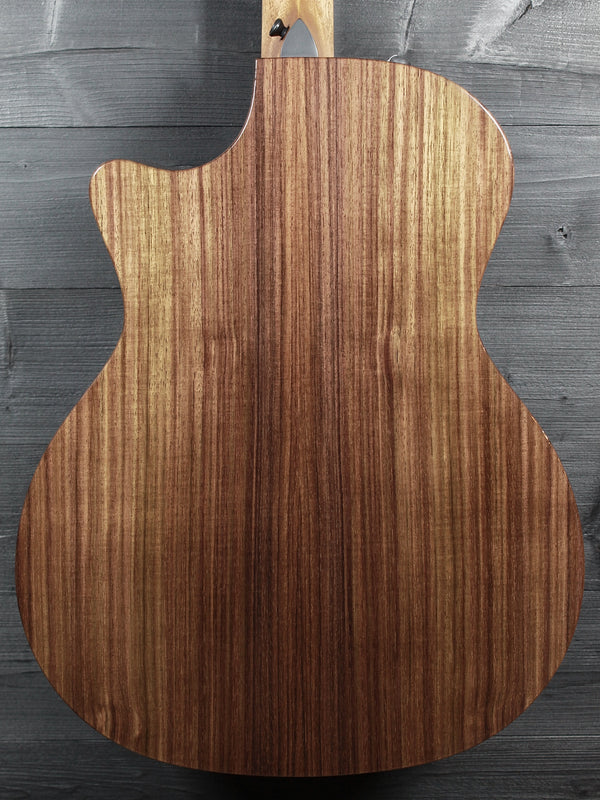 Back view of Taylor 414ce Studio SEB showing solid Indian rosewood back
