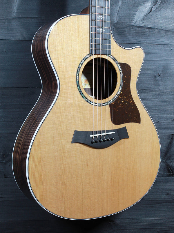 Solid Western Red Cedar top on Taylor 712ce