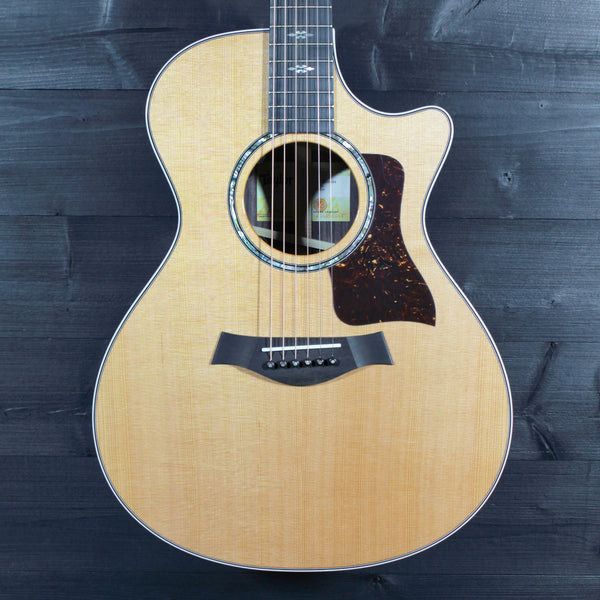 Side profile of Taylor 712ce acoustic electric guitar