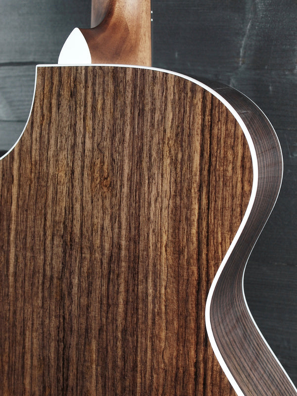 Rosewood grain detail on Taylor 712ce Next Generation
