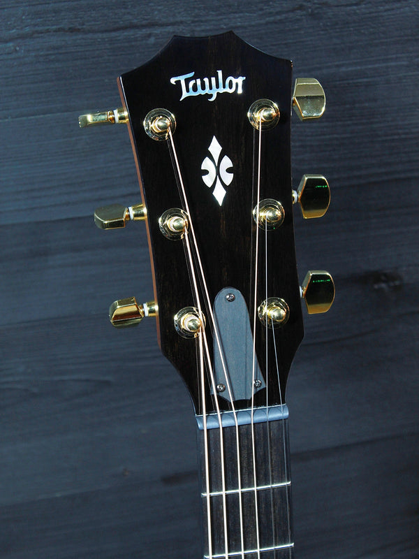     Solid Western Red Cedar top on Taylor 712ce Headstock and tuners