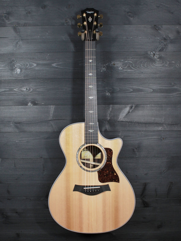 Solid Western Red Cedar top on Taylor 712ce