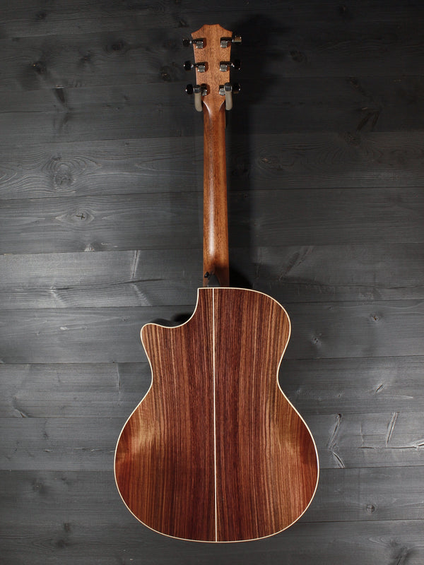 Taylor 814ce Limited Edition Casablanca Beige Metallic acoustic guitar Full view rosewood back