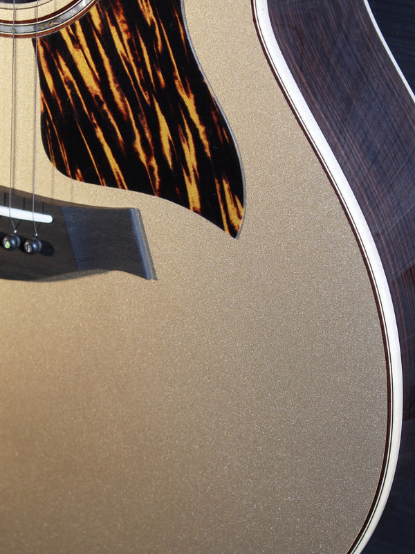 Taylor 814ce Limited Edition Casablanca Beige Metallic acoustic guitar lower bout top
