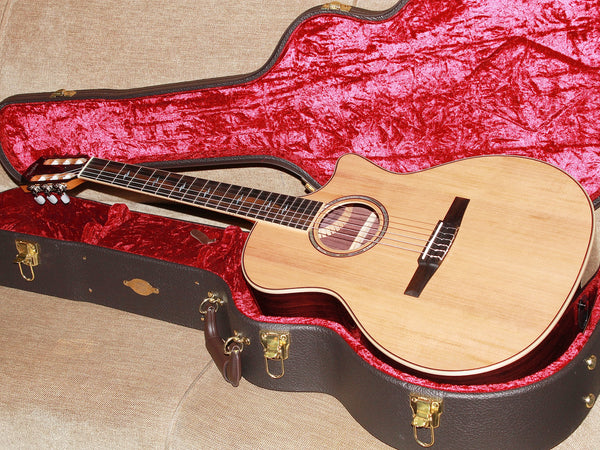 Taylor 814ce-N Nylon String – Western Red Cedar Top / Rosewood Acoustic-Electric Guitar