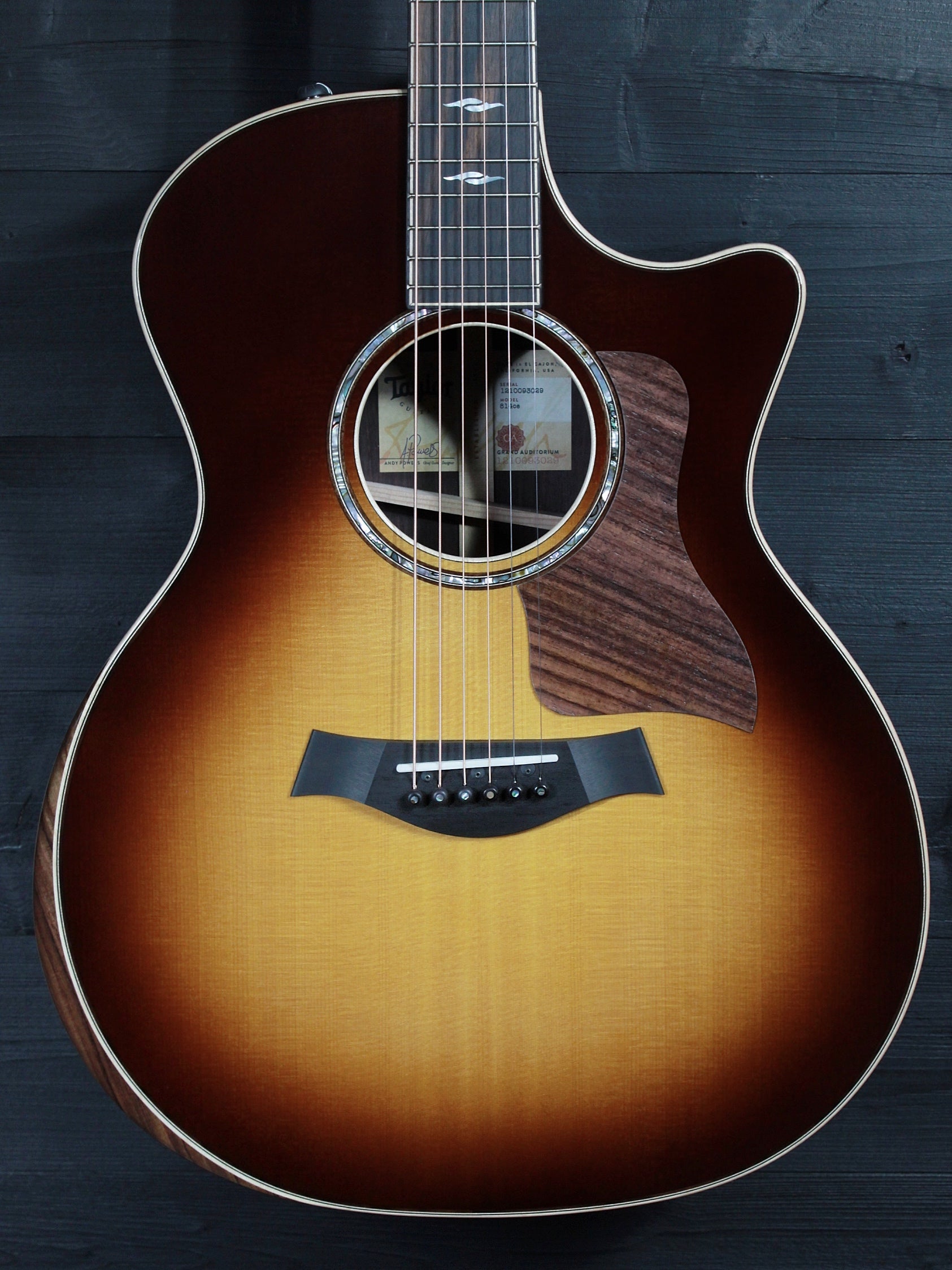 Taylor 814ce SB Sunburst V-Class Bracing / ES2 Electronics 